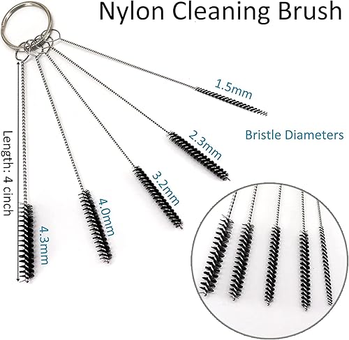 Miniatura 3 de 100 pantallas de tubo, tamaño aplicable para 0.5 a 0.75 pulgadas, malla de acero 100% inoxidable, con herramienta de limpieza portátil 3 en 1,