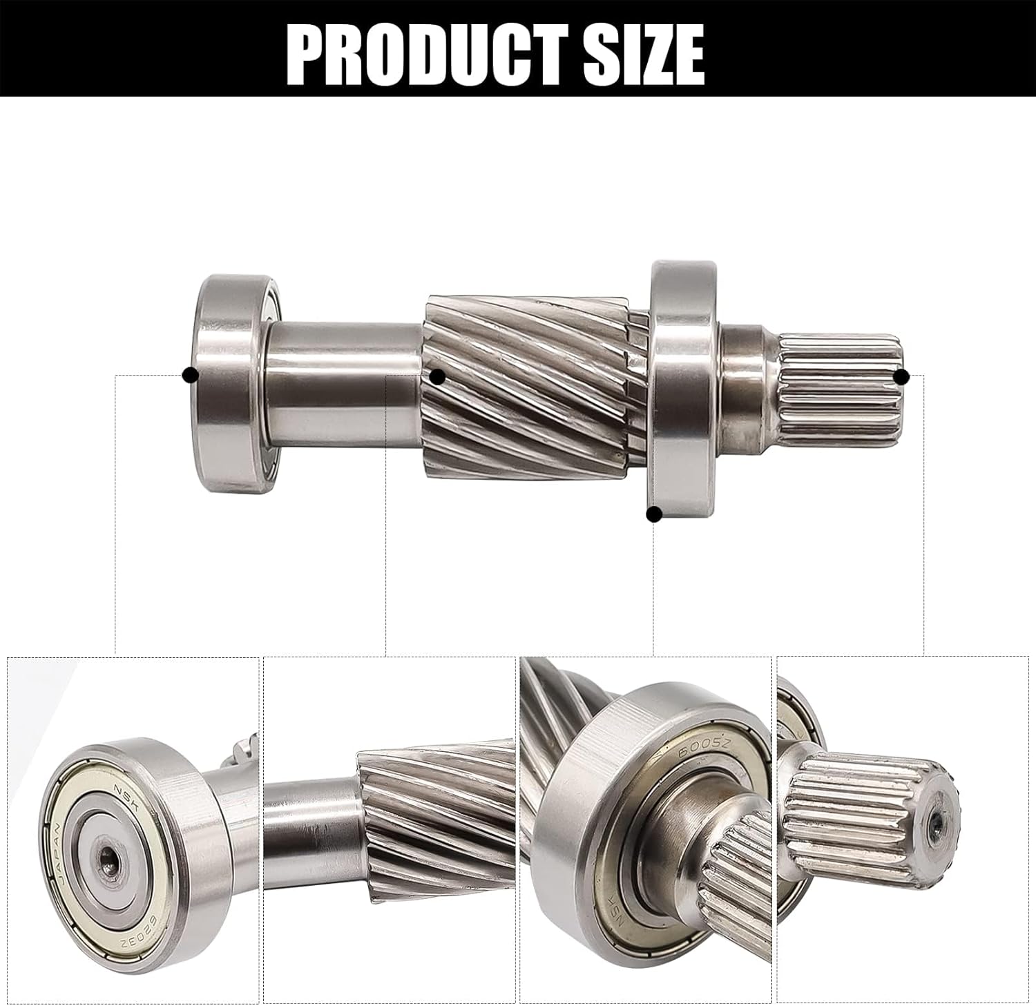 Golf Cart Input Shaft Kit, Include Clasp Spring, Oil Seal, O-Ring Seal, Fit for Electric EZGO RXV 2008-Up, OEM#620329