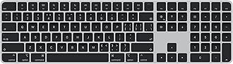 Apple Magic Keyboard with Touch ID and Numeric Keypad: Wireless, Bluetooth, Rechargeable. Works with Mac Computers with Apple Silicon; Chinese (Pinyin) - Black Keys