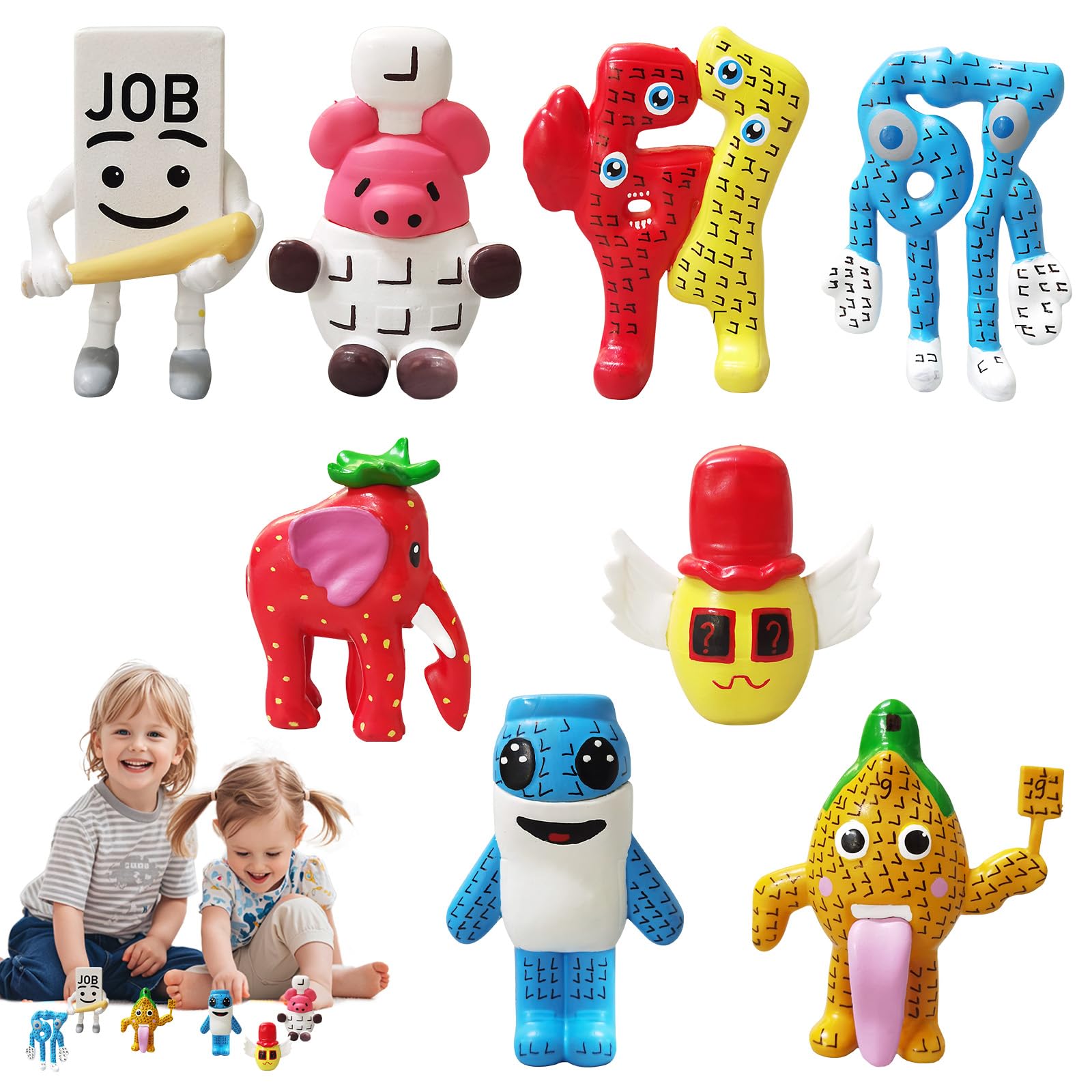 8PCS Italian Brainrot Figures Set Brainrot Toys Cute Italian Toy