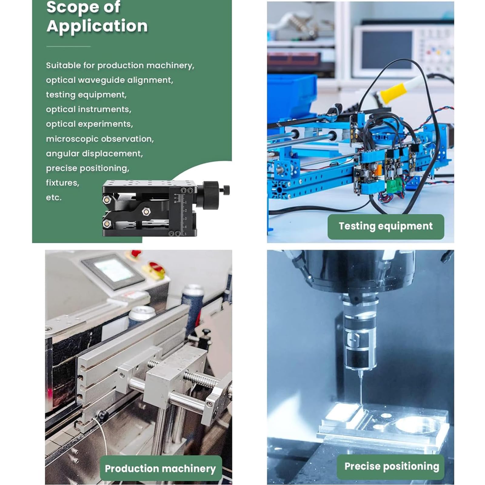 Plataforma de elevación de laboratorio, soporte de gato de laboratorio para capacidad de carga de 30 kg, 120 mm de altura, escala precisa, cuerpo de aluminio duradero para experimentos y observación