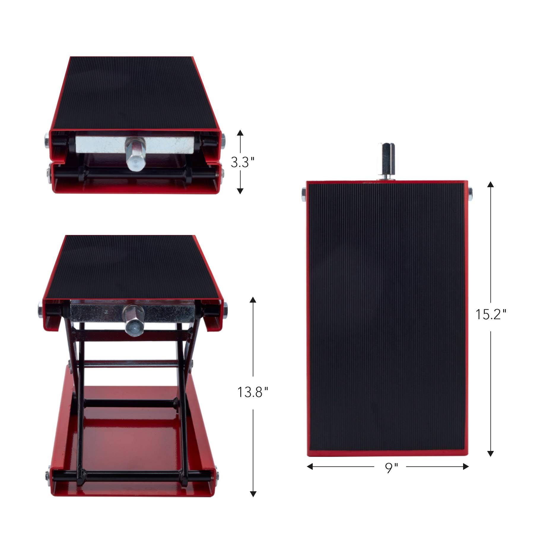 Orion Motor Tech Motorcycle Jack, Motorcycle Center Scissor Lift Jack
