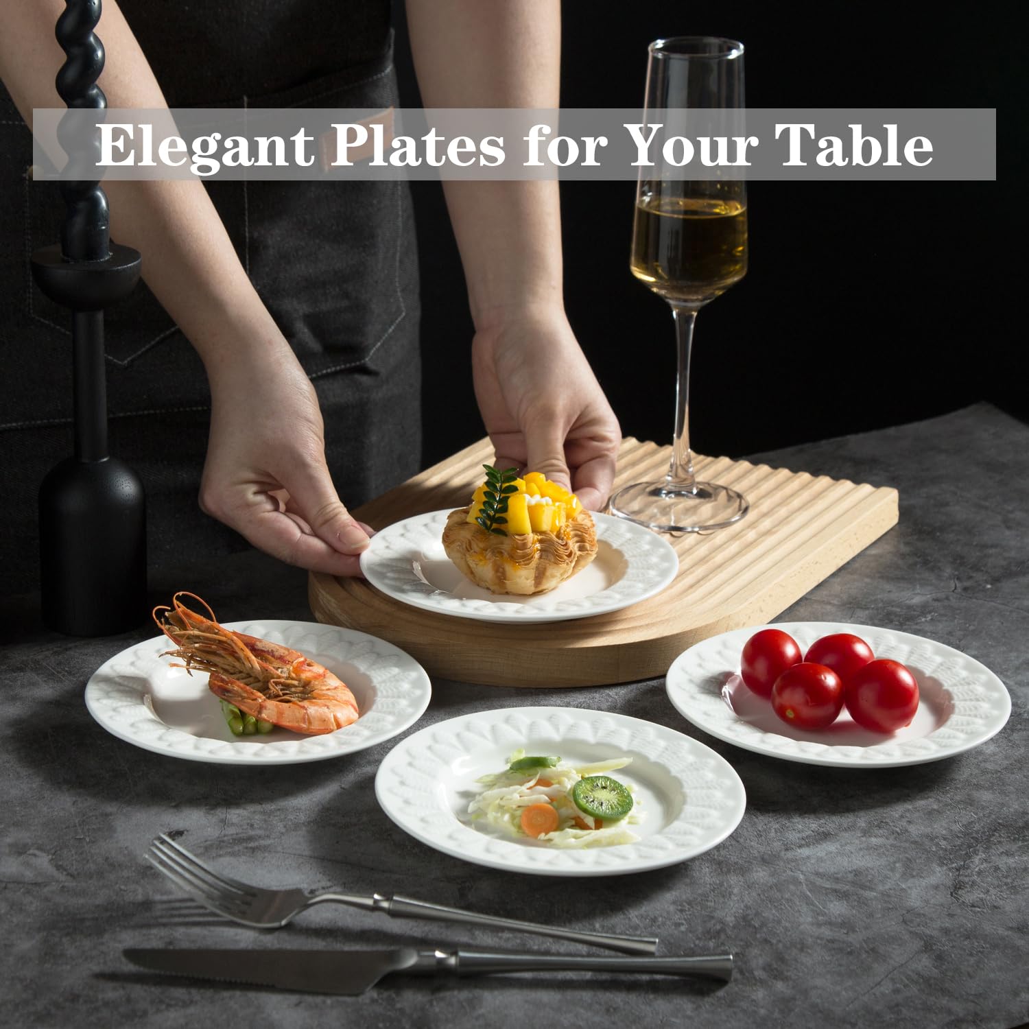 Appetizer Plate Threshold White Plates Small Dinner Plates Inch