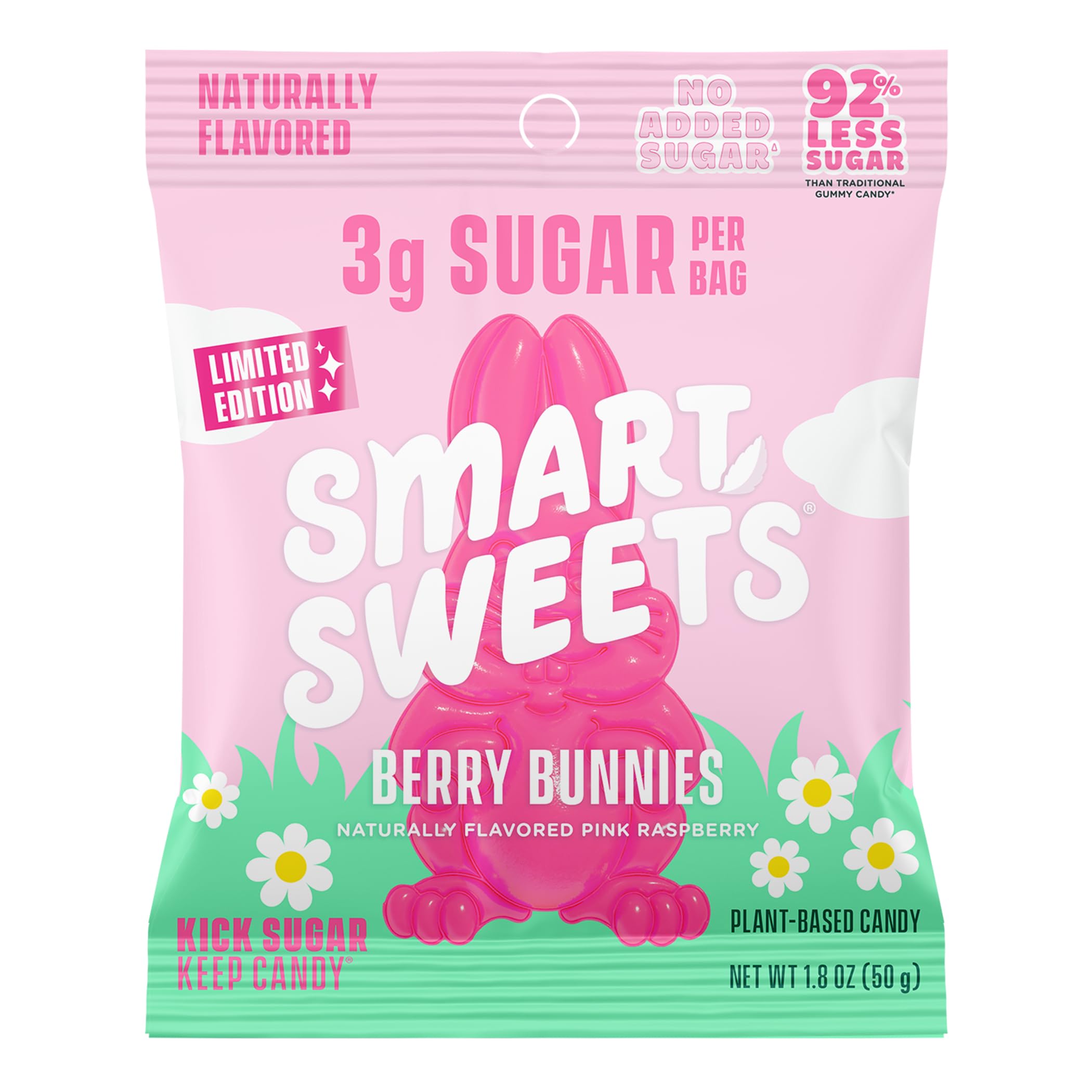 Amazon.com : SmartSweets Berry Bunnies Easter Candy, 1.8oz (Pack