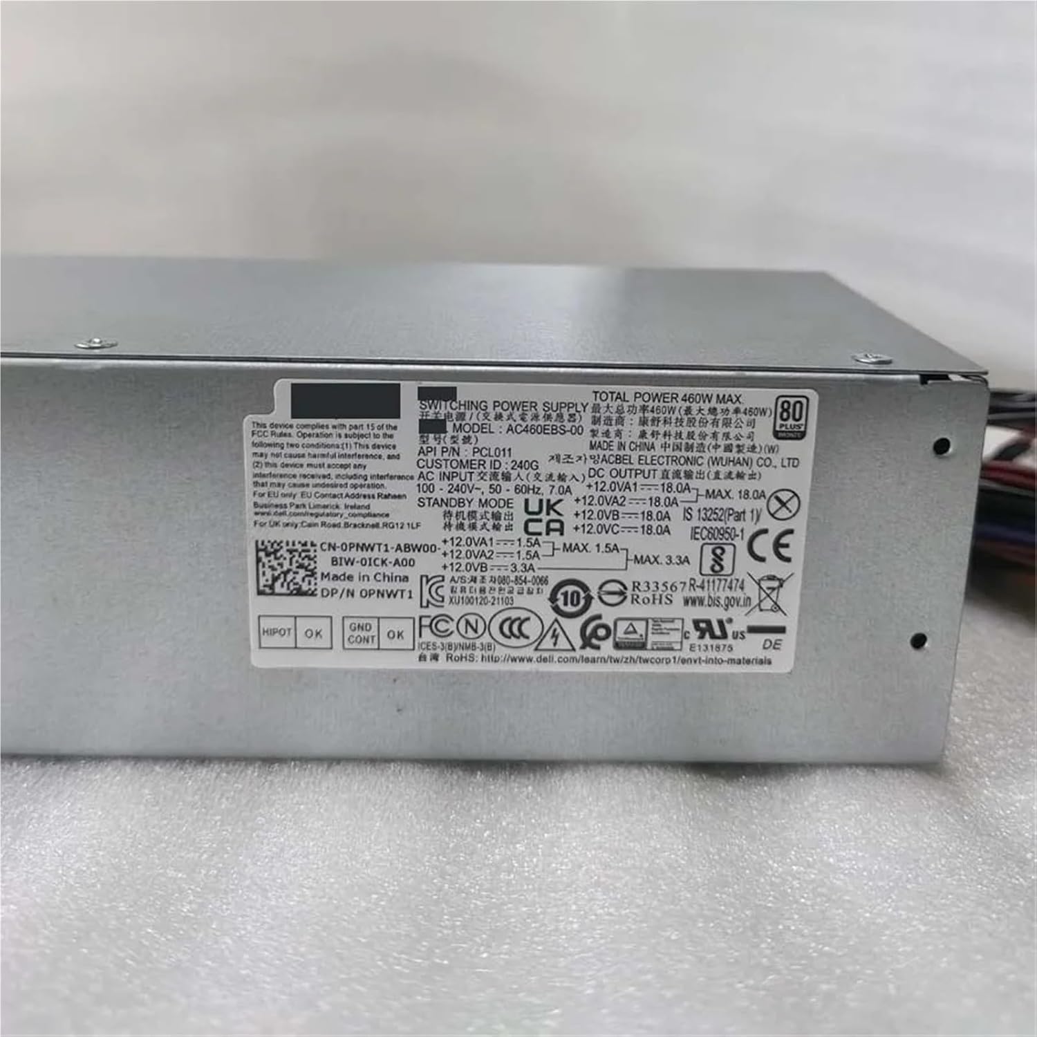 1pc 460W Power Supply Adapter for 7000 3000 5000 3020 7020 MT 3690 3901 3910 3900 8950 8960 T3660