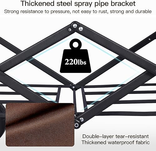 Miniatura 5 de Carrito de jardín plegable, portátil, utilitario, plegable, con mesa de tabla, placa de carrito de campamento al aire libre, carrito de compras