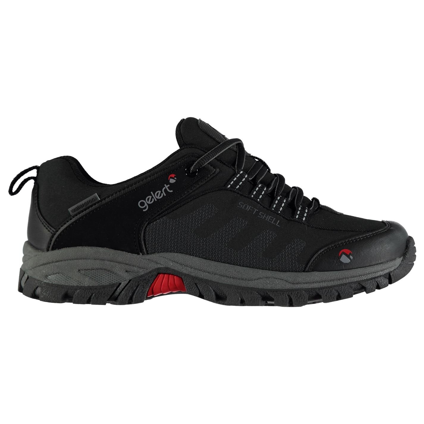 Gelert Mens Softshell Walking Shoes Waterproof Lace Up Breathable