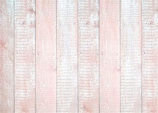 BELECO 2.7x1.8m Telón de Fondo de Madera de Tela Tablones de Madera de Color Rosa Claro Textura Fotografía Telón de Fondo Fiesta de cumpleaños Sesión de Fotos Mascotas Foto Fondo Accesorios