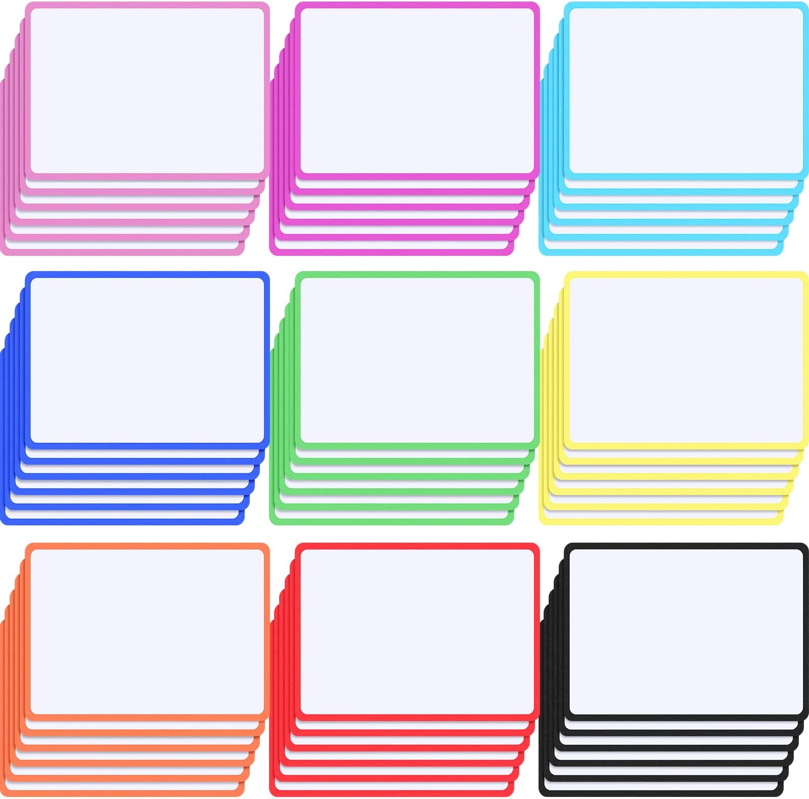 54 Pack Large Blank Cards Dry Erase