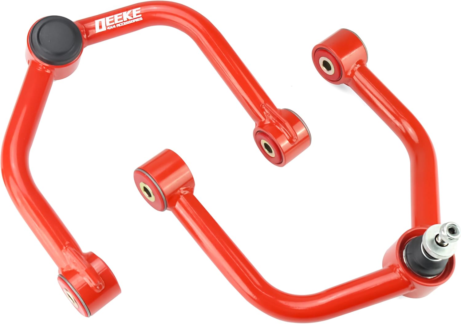 2-4" Lift Front Upper Control Arms for 2004-2023 Nissan Titan.2005-2019 Nissan Armada, Heavy Duty Suspension Arms with Pre-Installed PU Bushings, Red(2PCS)