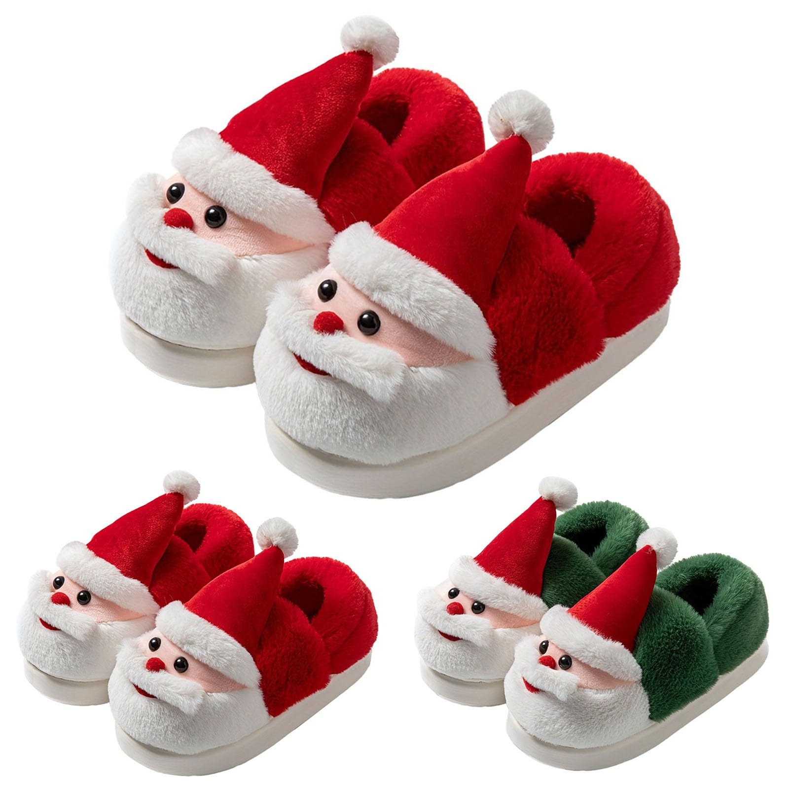 Pantuflas de felpa para mujer, diseño de dibujos animados, para invierno