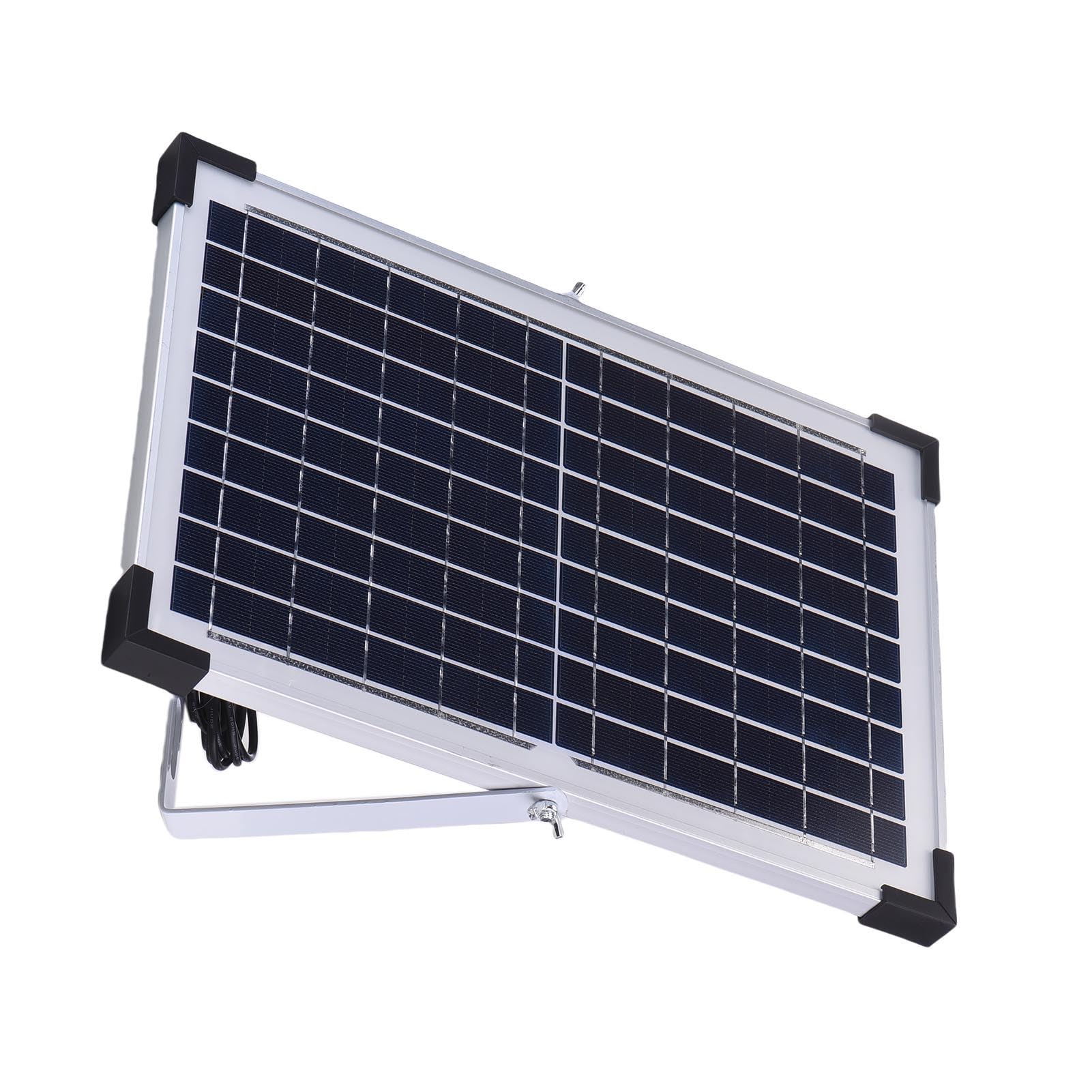 Tbest Wentylator Wyciągowy do Domu dla Zwierząt Zasilany energią słoneczną,