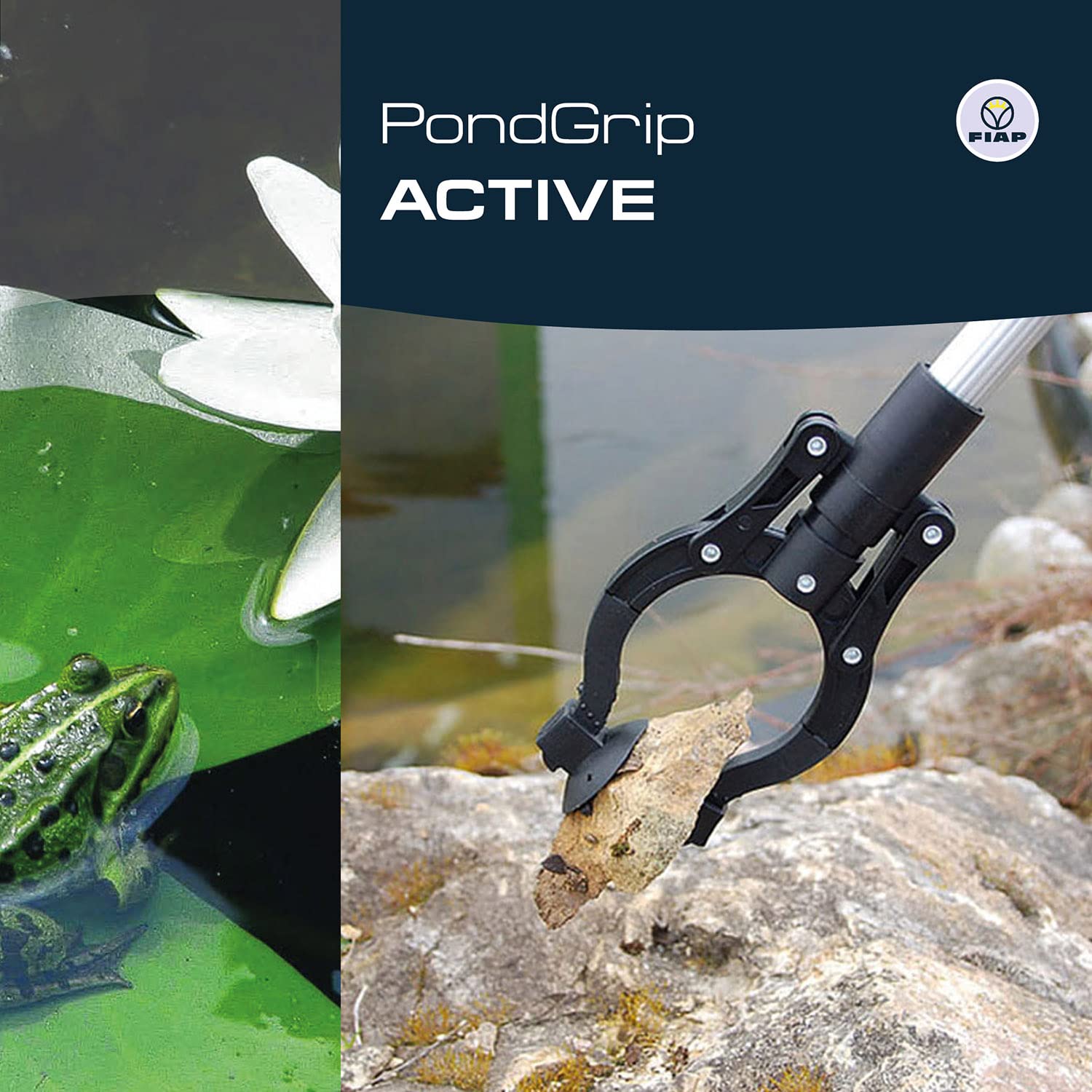 FIAP PondGrip ACTIVE - Teichzange - Hilfsmittel - Teichzubehör - Zubehör - Zange - Schmutzentfernung - Reinigung - Teichwerkzeug - Gartenteich