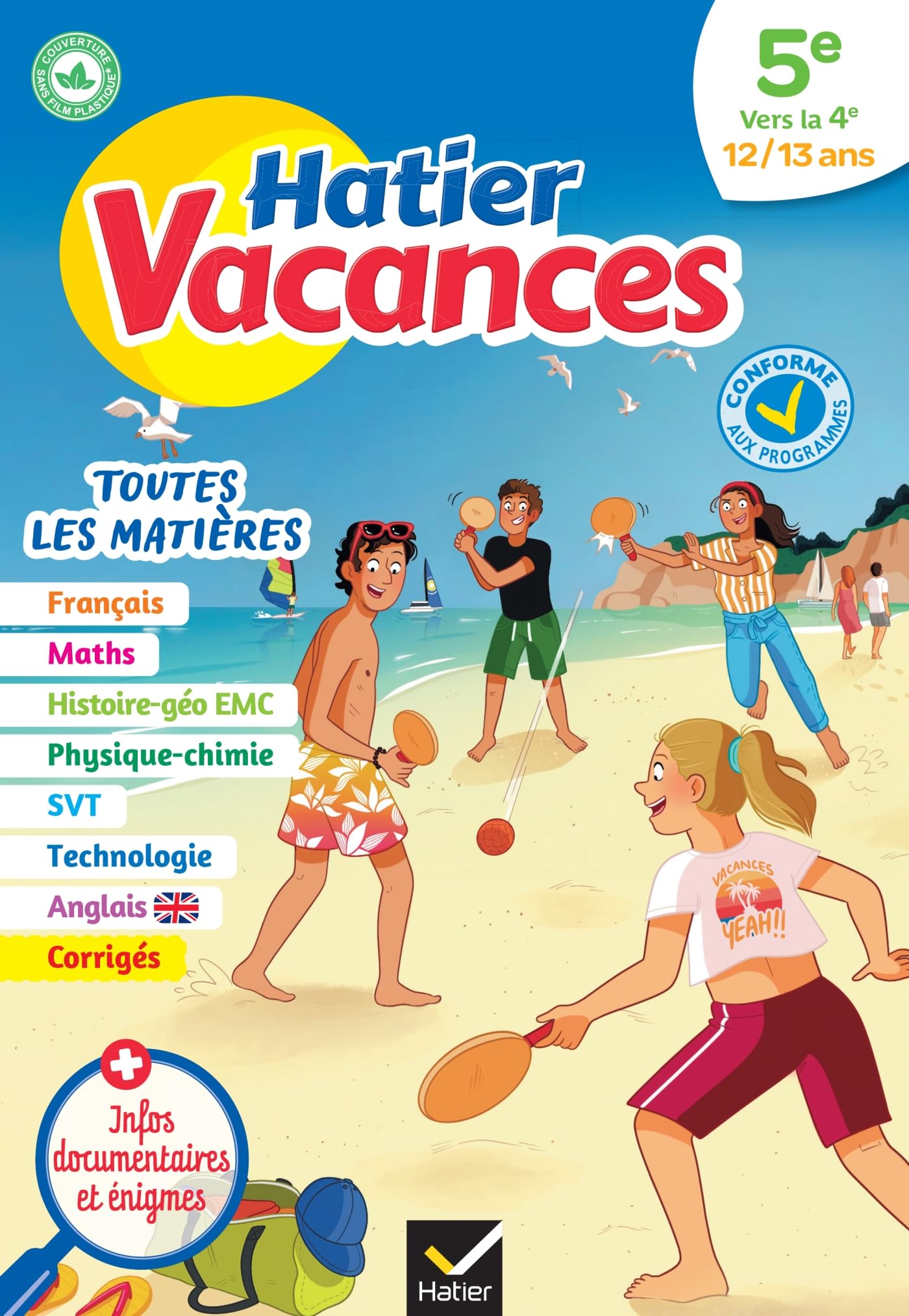 Cahier de vacances 2026 - Hatier vacances - Toutes les matières de la 5e vers la 4e: pour réviser son année dans toutes les matières