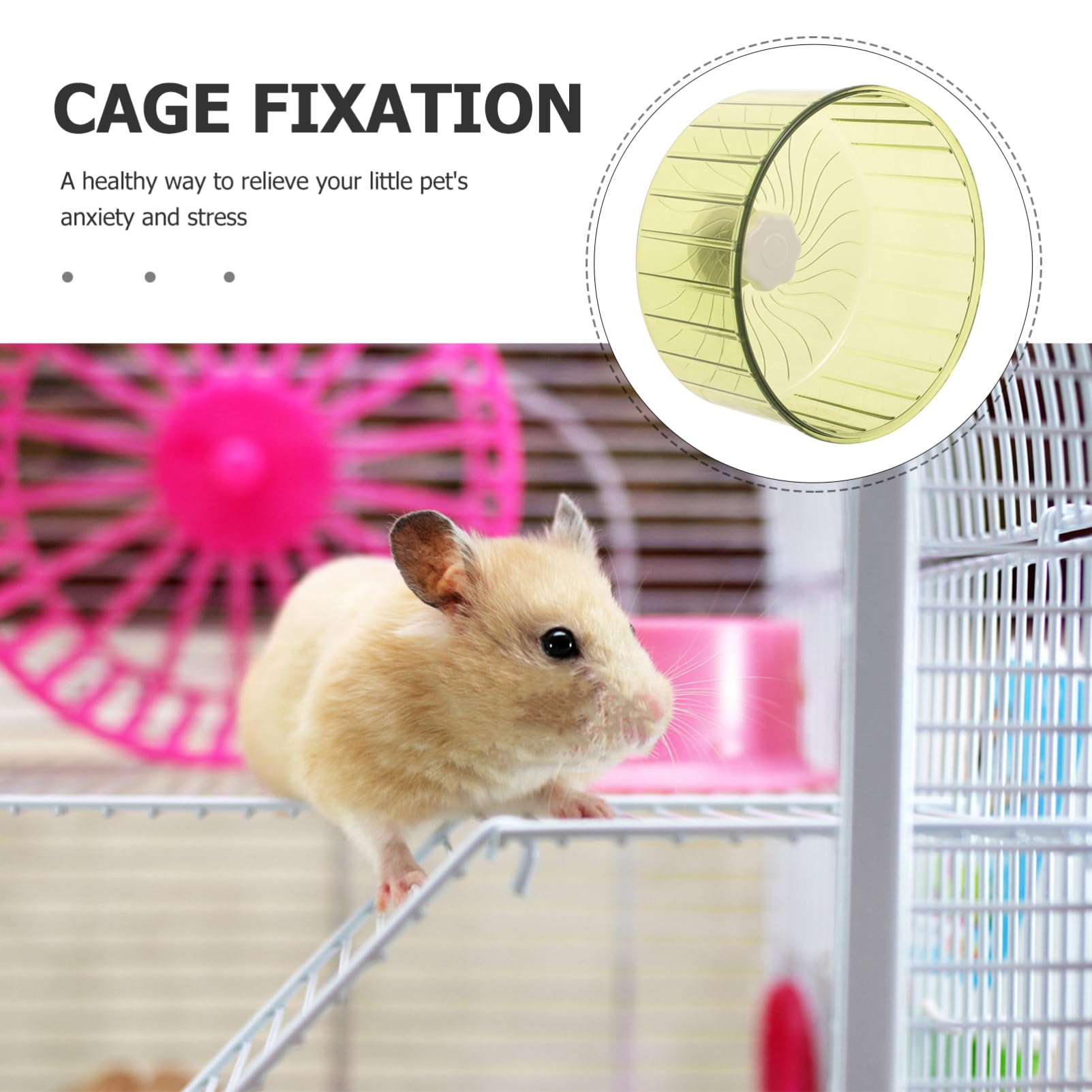 BESPORTBLE 4piezas Rueda De Ejercicio Silenciosa para Hámster Juguete De Correr De Plástico para Pequeñas Mascotas como Ardillas y Erizos Diseño Resistente y Duradero para Decoración De