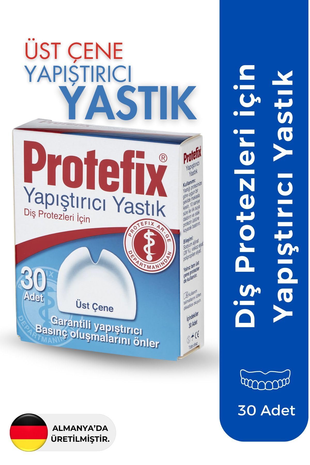 Protefix Diş Protezi için Yapıştırıcı Yastık - Üst Çene 30 Adet