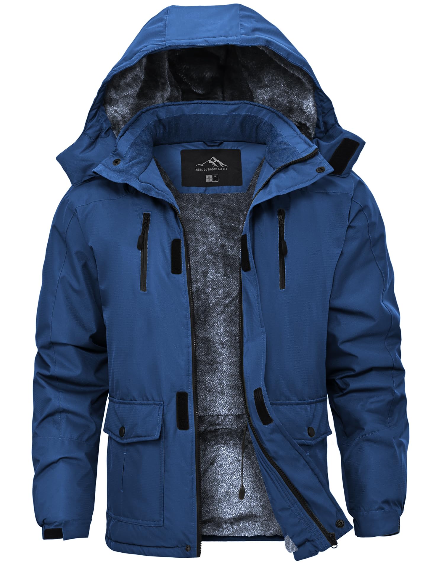 Tansozer Herren Wasserabweisende Gefütterte Winterjacke