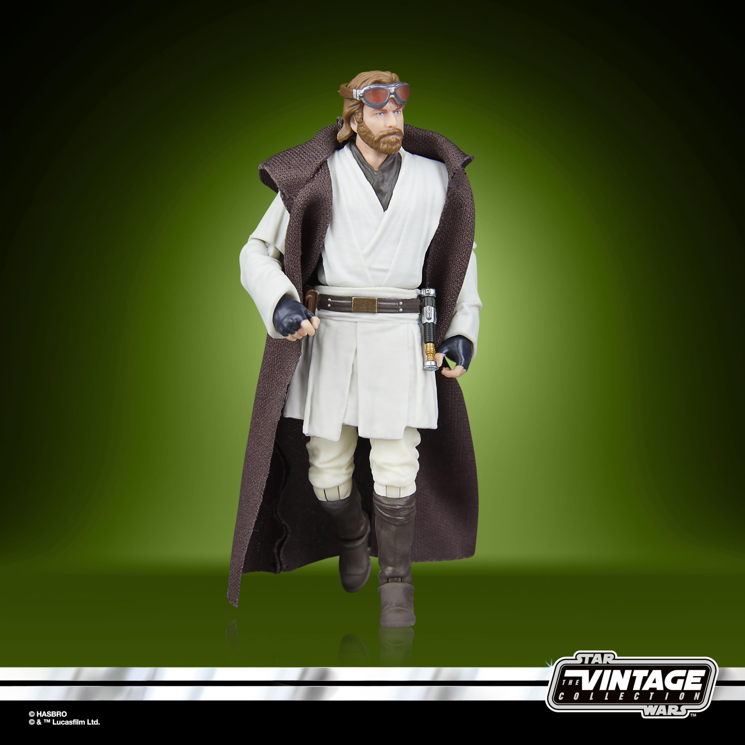 Star Wars The Vintage Collection Obi-Wan Kenobi (Jedi Legend), Obi-Wan Kenobi 3.75 Inch Action Figure, Beige, 9.5 cm - Image 4