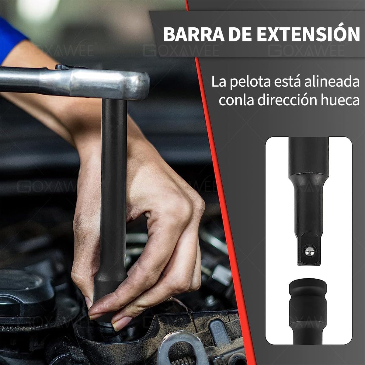 Juegos De Copas De Impacto Largos 10 Piezas Esp 1/2" 10-24mm Cr-Mo Total Tools