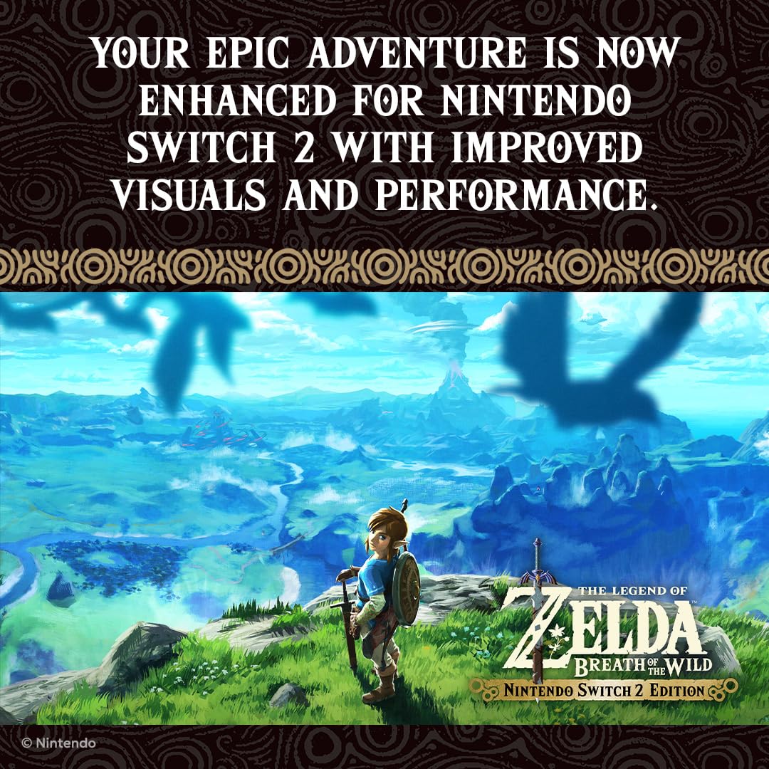 The Legend of Zelda: Breath of the Wild - Nintendo Switch 2 Edition      Video Game – Software Key Card