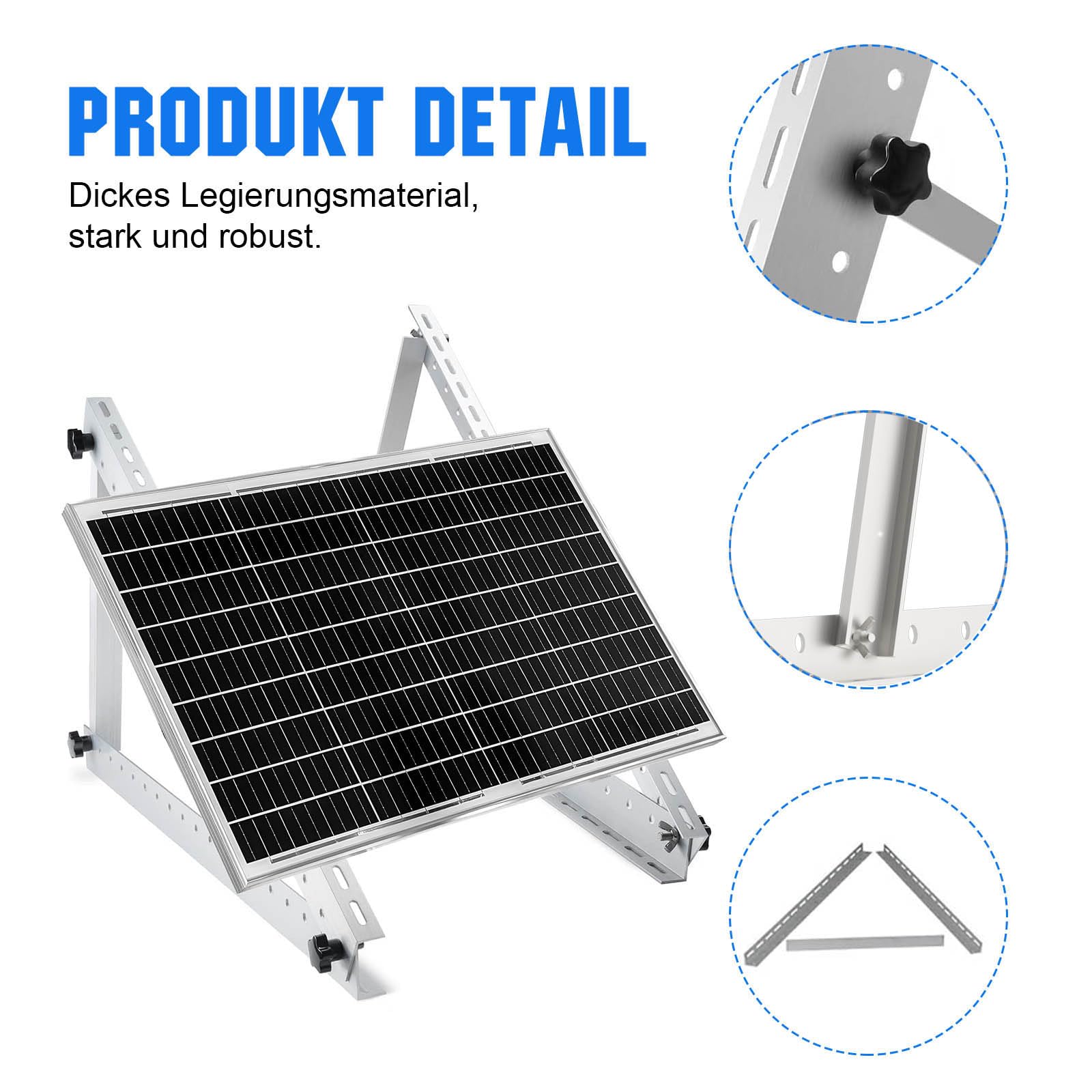 Home Trends® Supporto Fotovoltaico Per Centrali Da Balcone, Pannello - Foto 7