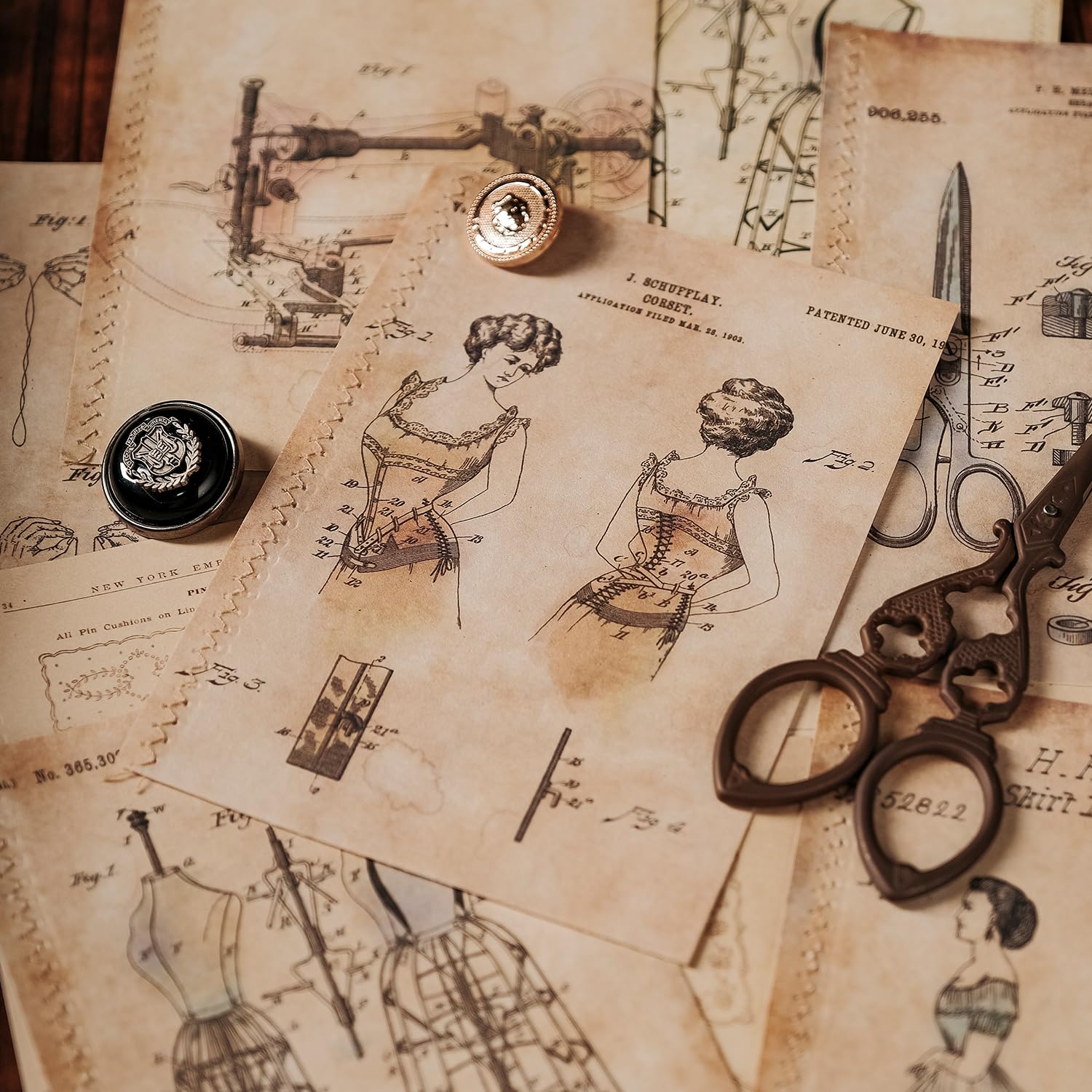 Amazon.co.jp: Alideco 60枚入 コラージュ 素材 ペーパー 素材紙 り