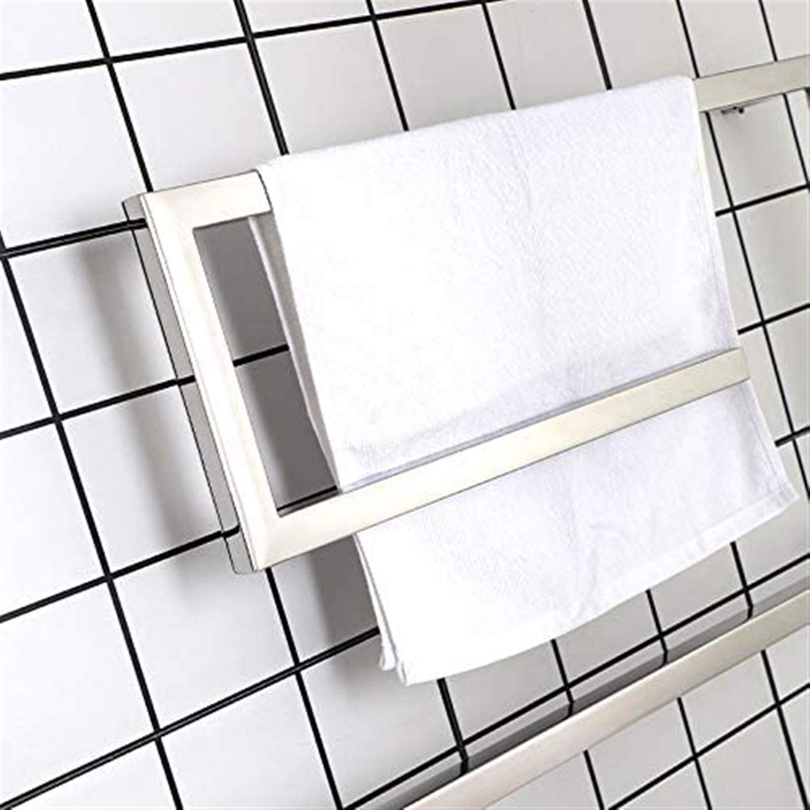 Toallero calefactado para baño, Calentador de Toallas de Pared, toallero eléctrico de Pared, Perchero de Acero Inoxidable 304 para baño.