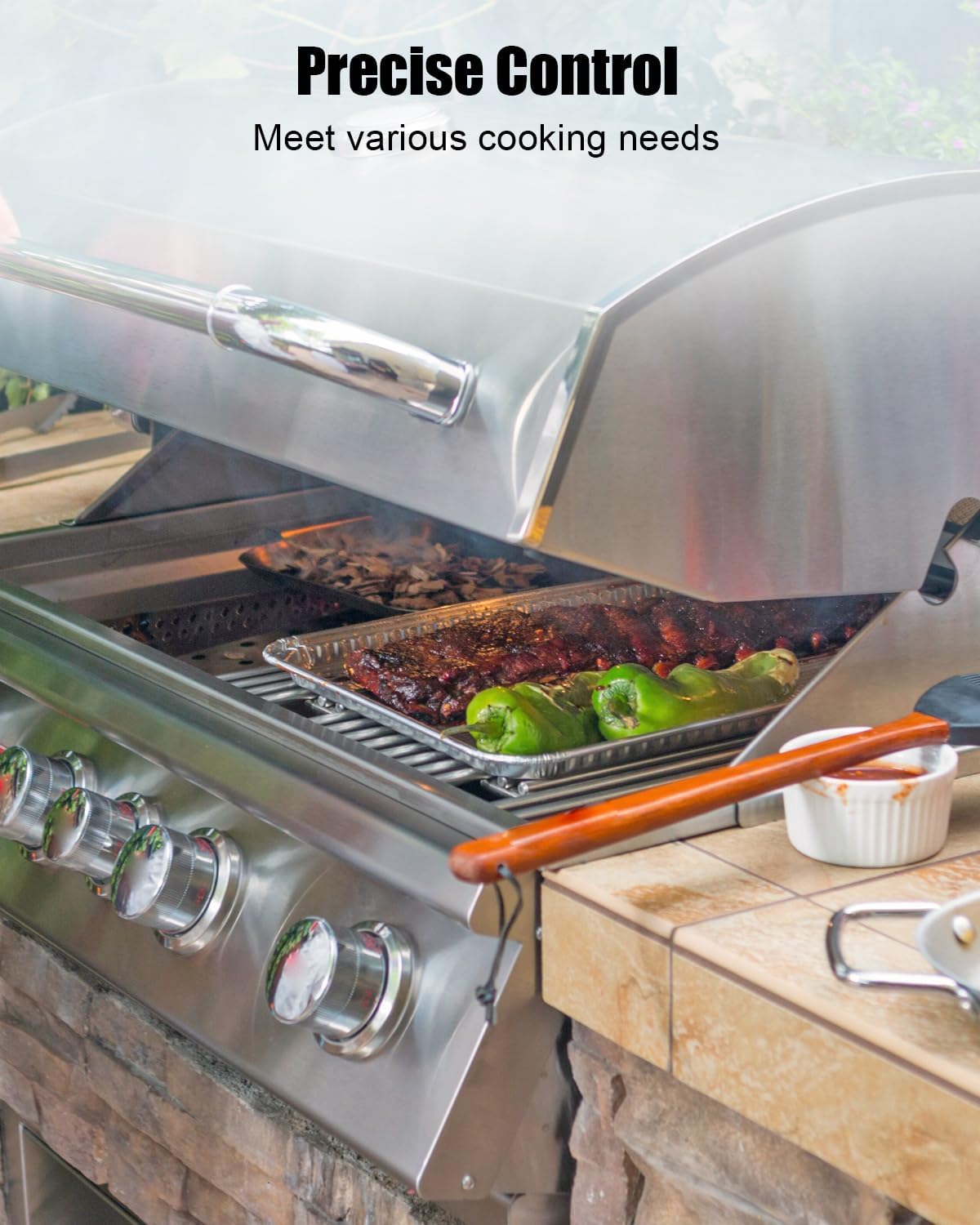 16525 1.6mm Gas Grill Valve Fit for Bull BBQ Grill Gas Valve Angus (LP) Fit for Brahma 2007 and newer Bull Gas Grills, Main Burner Valve Igniter Assembly