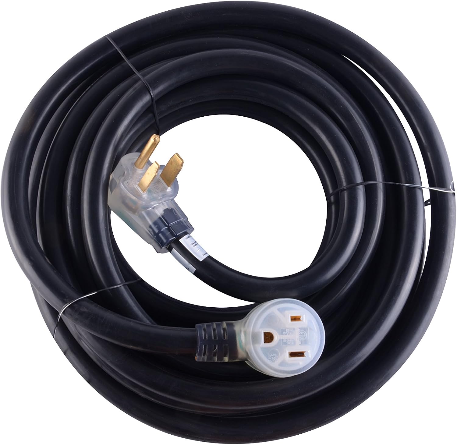 ❤ Crazy Deals MaxWorks 80703 Heavy Duty 40 Foot 8 AWG/3C 6-50 Nema R Plug Lighted Welding Cord with ETL Approved