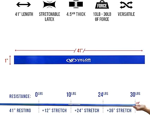 Vista 34 de Valor Fitness Bandas de resistencia PRB para dominadas, prensas de banco, sentadillas, peso muerto y más, tallas XS-XXL PRB-XL-Banda de Resistencia