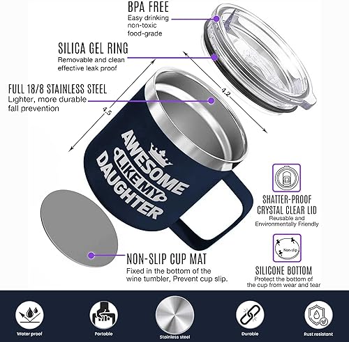 Miniatura 3 de Regalos para el día del padre para papá de parte de hija, regalos geniales para papá, regalo de cumpleaños para papá de parte de hija, regalos de