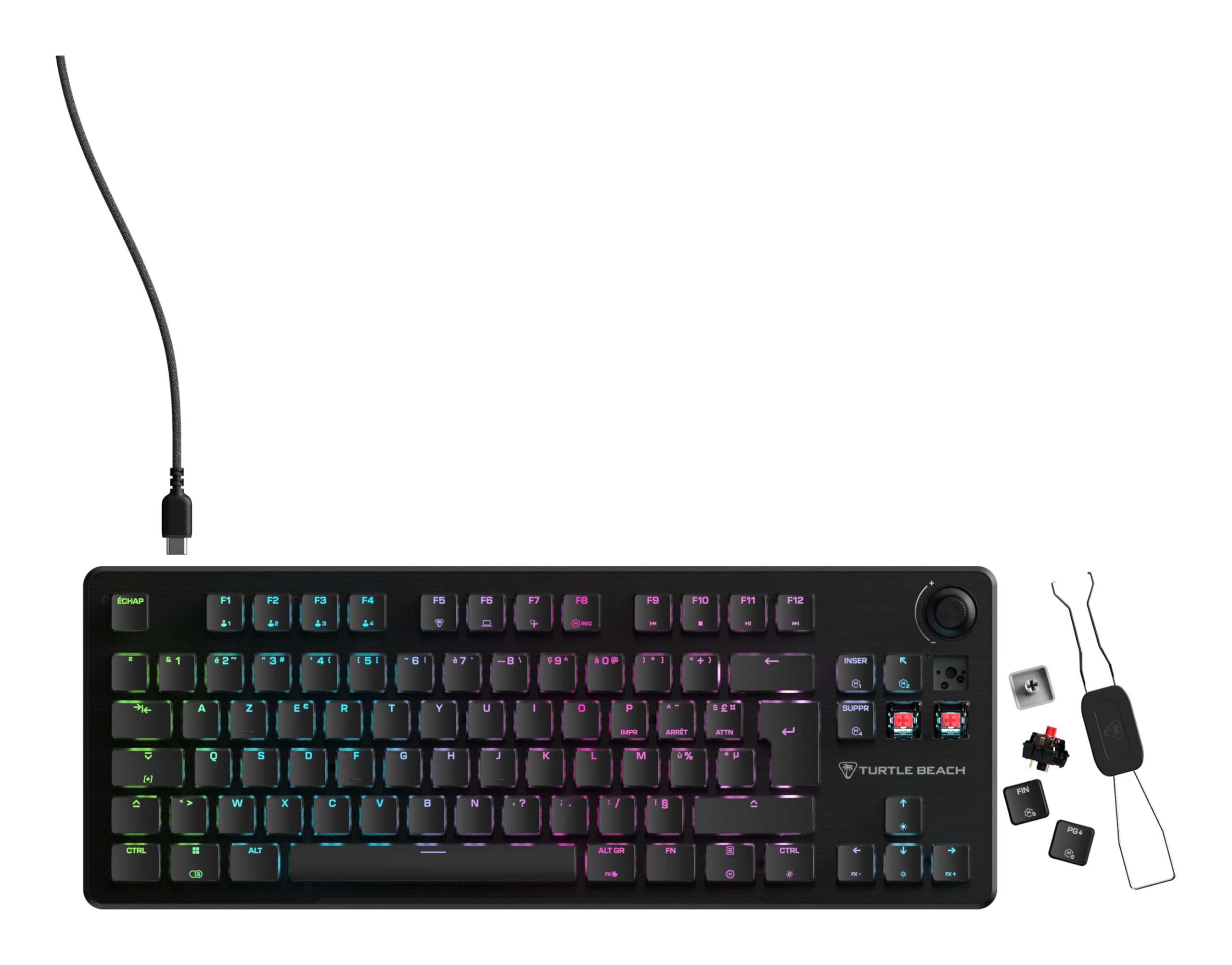 Turtle Beach Klawiatura do gier Vulcan II TKL RGB na PC.
