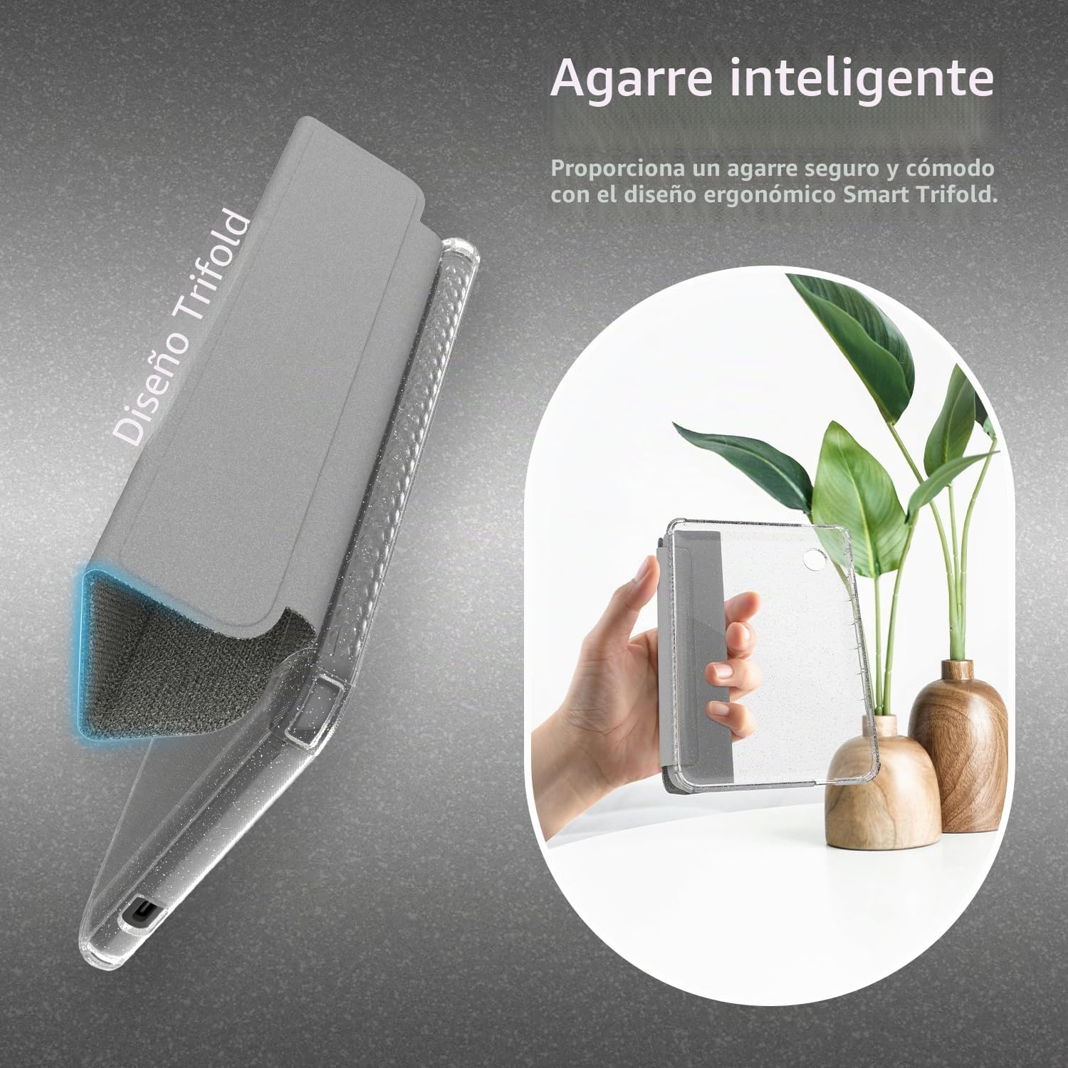 TUDIA SKN Funda Con Tapa Para Kobo Clara Colour/BW (2024) – TPU Transparente Antigolpes Con Cierre Magnético Y Tecnología Sleep/Wake