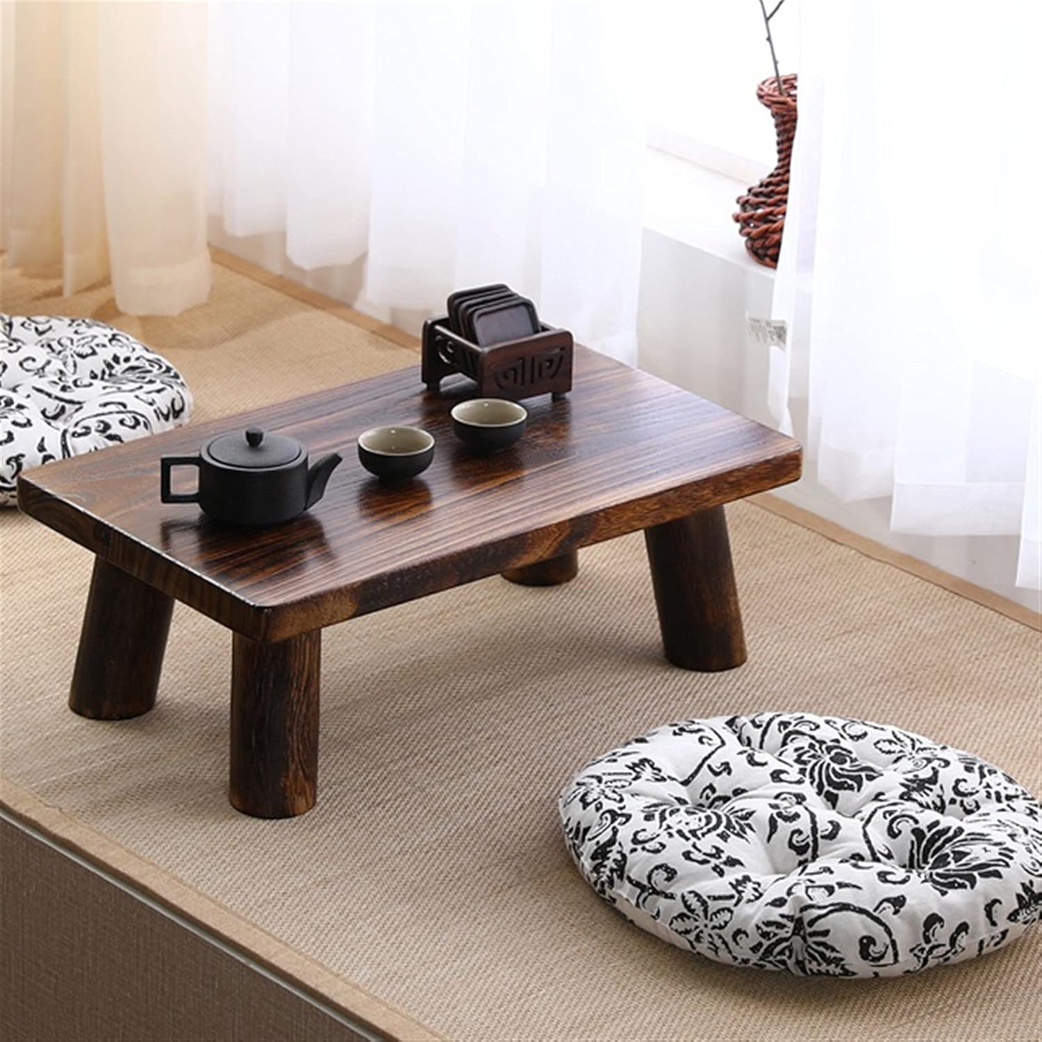 LUKEO Tatami Floating Window Small Tea Table Simple Computer Table Low