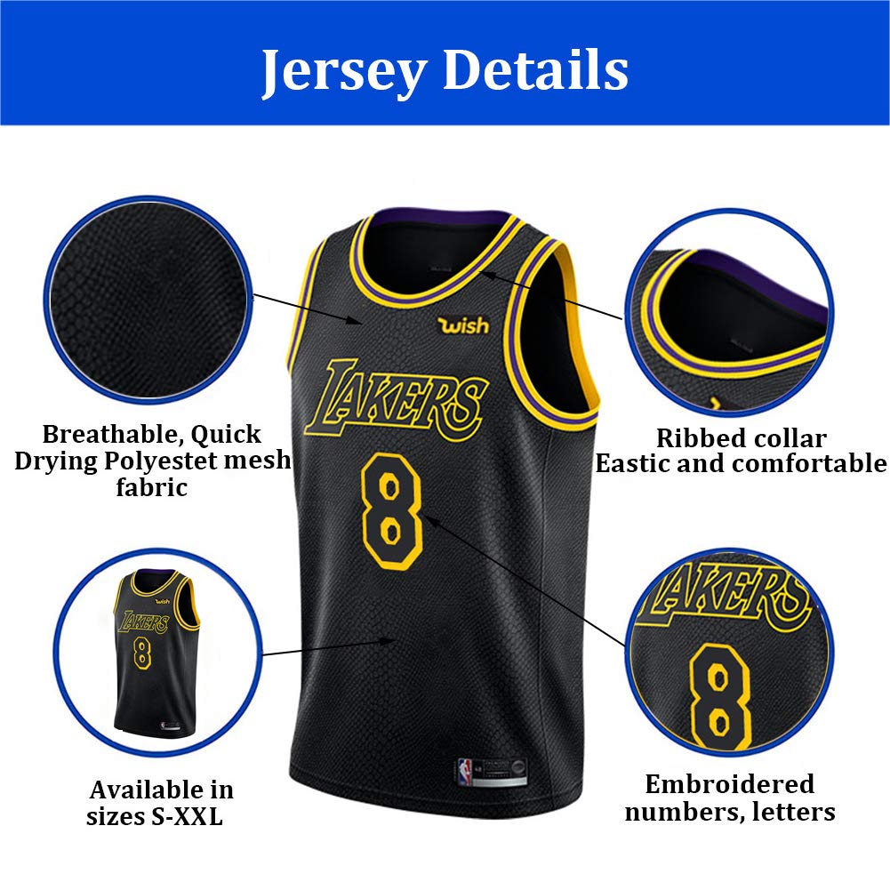 バスケットボール XXL  LAKERS EDITION JERSEY BLACK MAMBA Vaporknit LeBron James Black Mamba Los Angeles Lakers Jersey