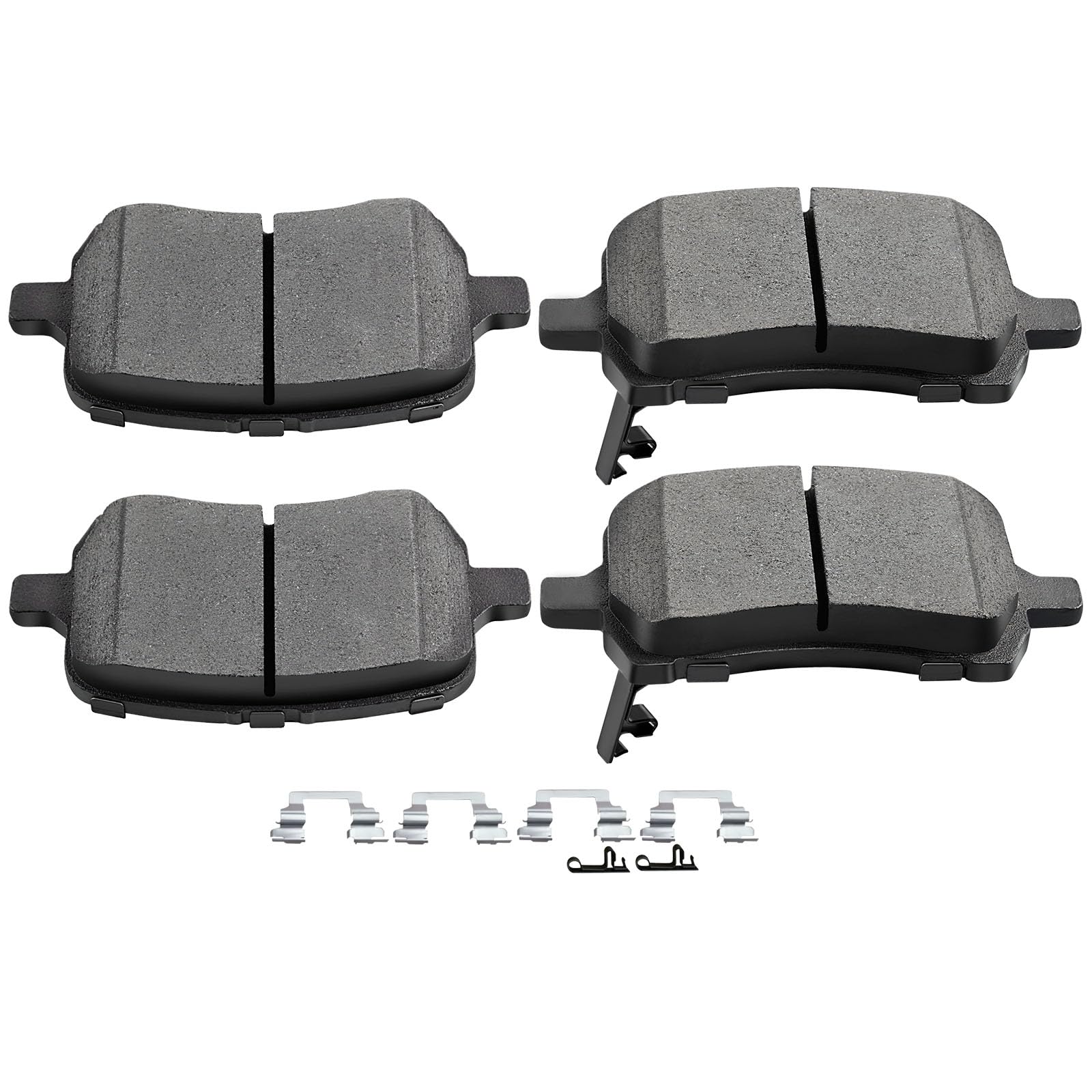 SCITOO D1160 Front Ceramic Brake Pad Sets Fit For CHEVY For COBALT 08,For CHEVY For HHR 06-11,For CHEVYT For MALIBU 04-12,For PONTIAC For G5 07-09,For PONTIAC For G6 06-10,For SATURN For AURA 07-09