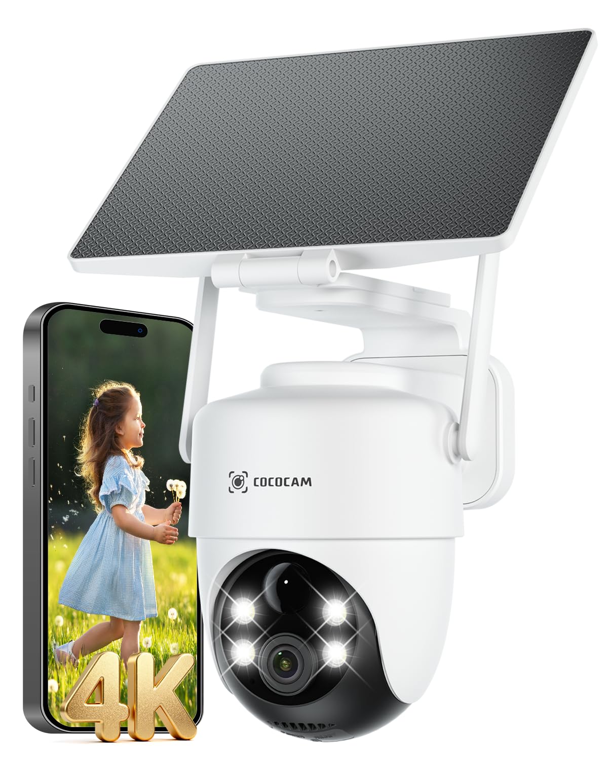 COCOCAM Solar Battery ソーラー防犯カメラ Amazon.com : COCOCAM 4K 8MP Security Camera Outdoor Wireless WiFi