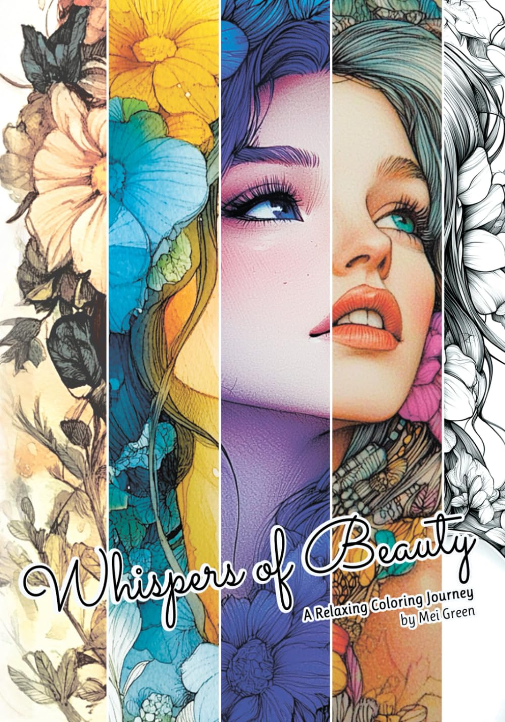 Whispers of Beauty: A Relaxing Coloring Journey of Feminine Portraits