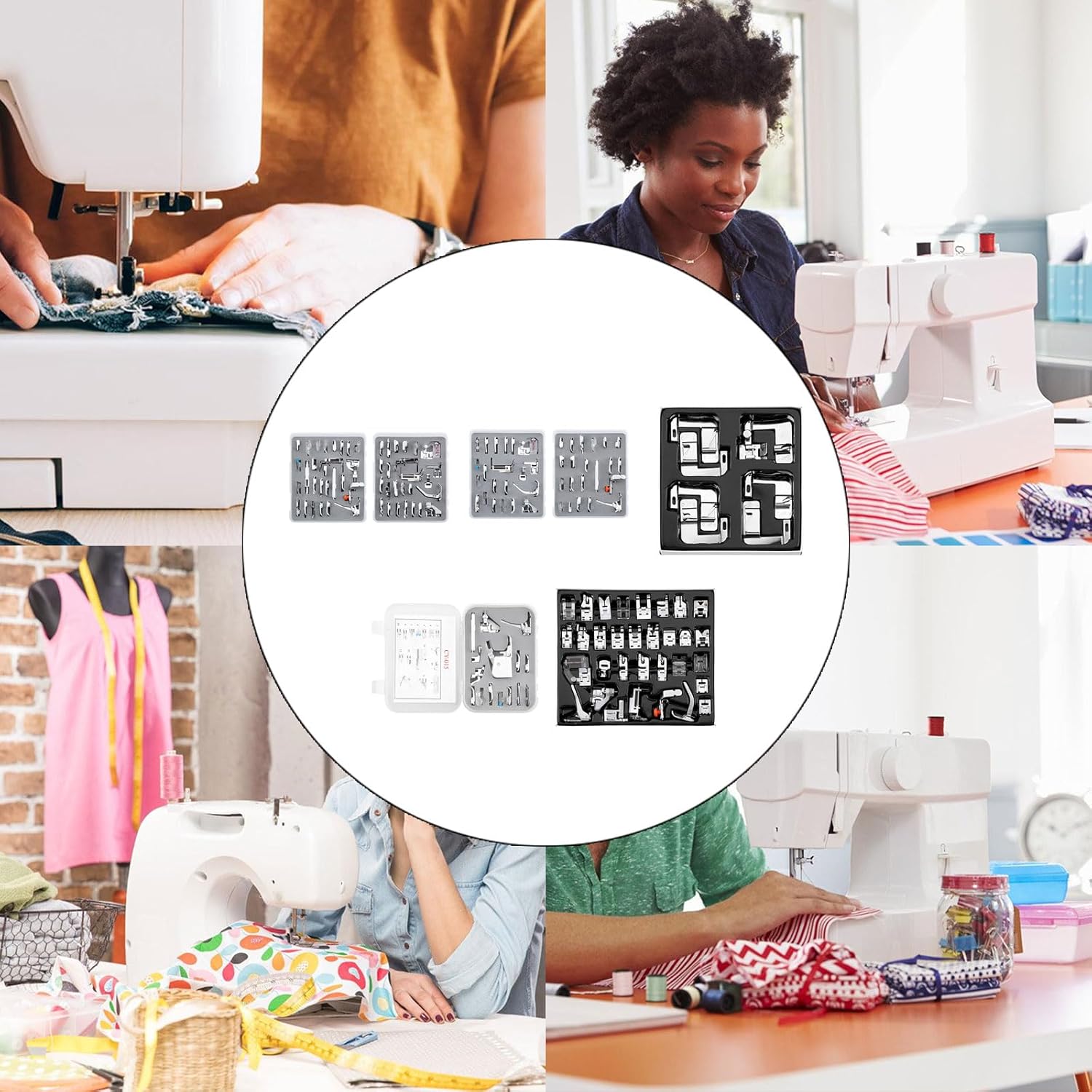多機能ミシン押え簡単なインストール初心者と経験豊富なテーラーのための正確なステッチミシンアクセサリー