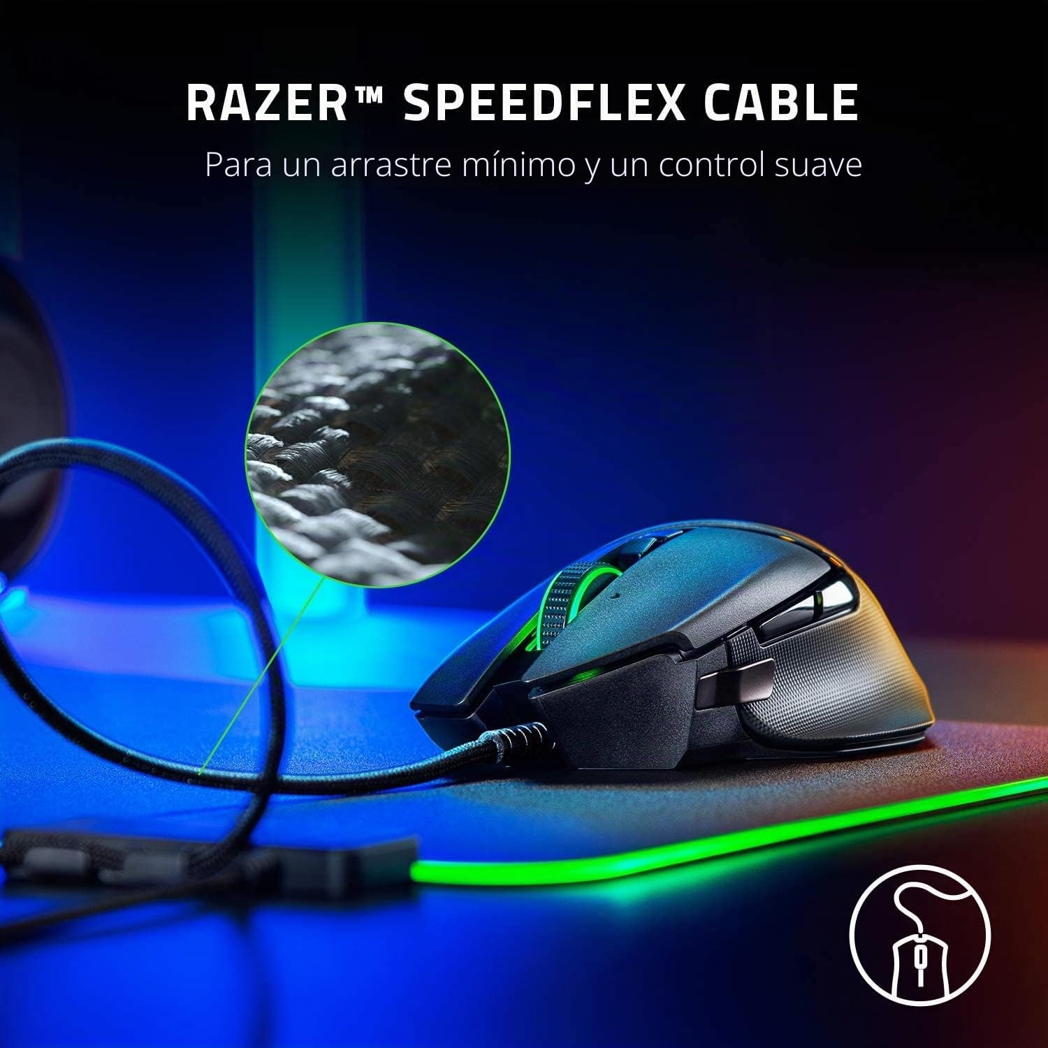 Razer Basilisk V2 - Ratón Gaming FPS (con nuevo Sensor Óptico Focus+ de 20000 DPI, 5G, Interruptor dpi Extraíble y Rueda de Desplazamiento Personalizable, RGB Chroma e USB) Negro