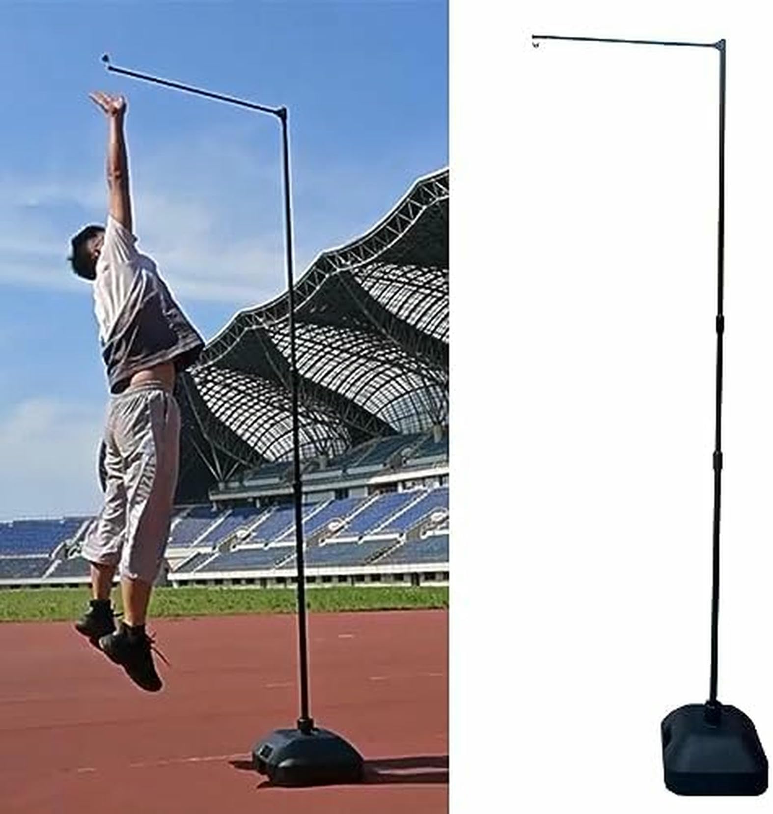 Testeur vertical de saut pour basket et volleyball avec base stable