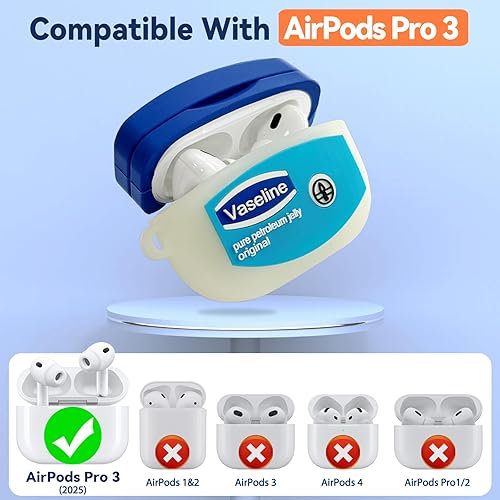 Miniatura 2 de for AirPods Pro 3 Case 2025 with Cleaner Kit,Cute Cartoon Kawaii Funny Apple Airpods Pro 3rd Generation Case Silicone Protective Cover for AirPods