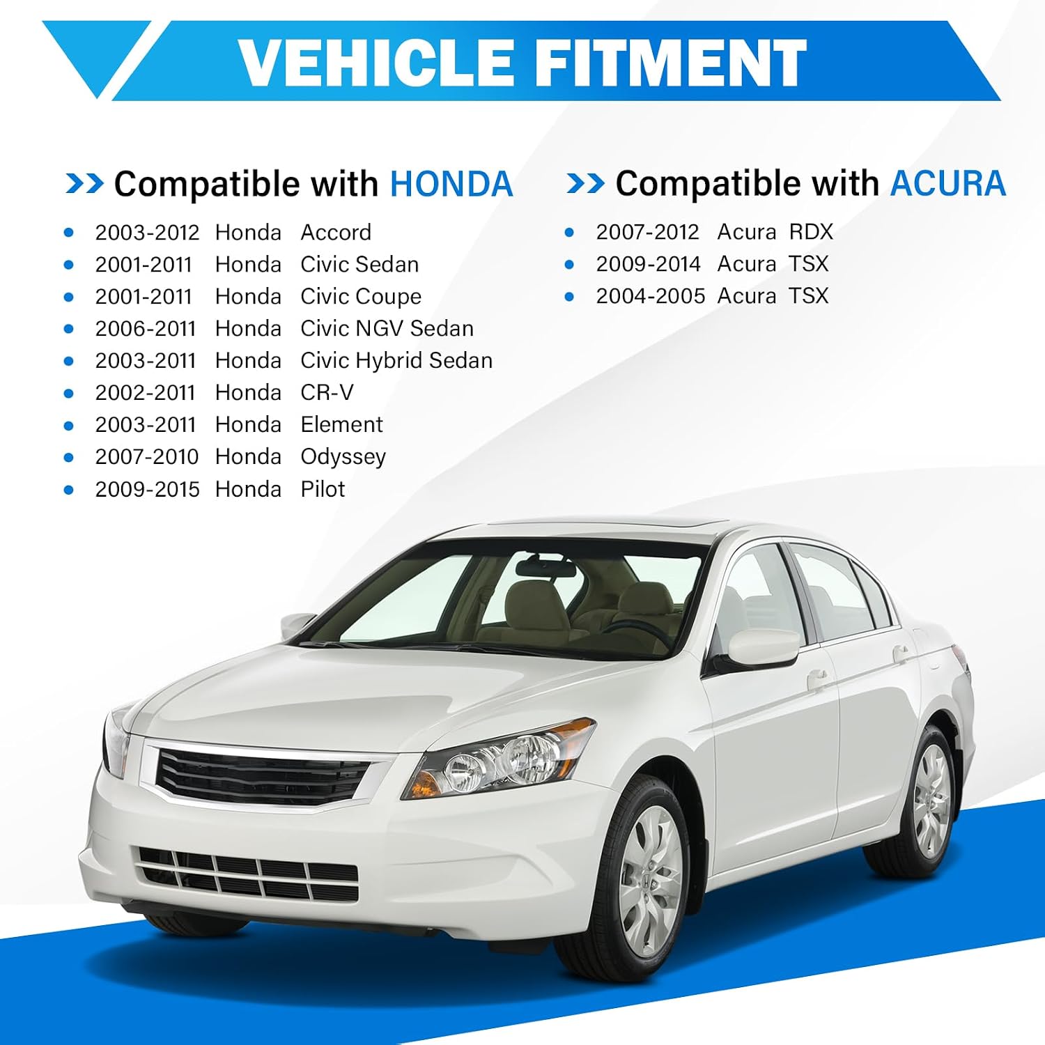 HVAC Blower Motor Resistor AC Blower Control Module - Compatible with Honda Accord, Civic, CR-V, Element, Odyssey, Pilot, Acura RDX, TSX - Replaces# 79330-S5A-942, 79330-SNA-A01, 79330-SDA-A01