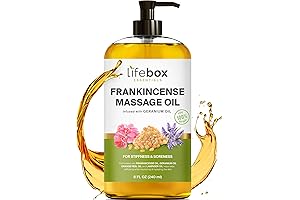 100% Natural Frankincense Massage Oil for Stress, Pain Relief and Relaxation