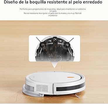 Xiaomi Vacuum Cleaner Robot E5 - Robot Aspirador y Fregasuelos Potente | Planificación Inteligente de Rutas | Compatible con Alexa y Google Home | Succión de 2000PA con 3 Niveles de Succión4
