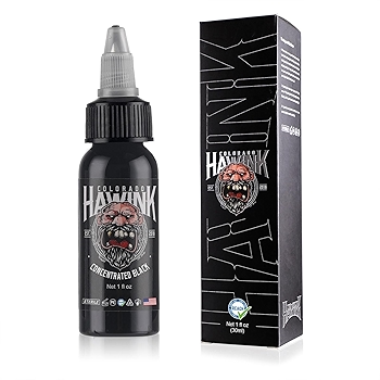 HAWINK Vegan-Friendly Black Tattoo Ink 1 oz