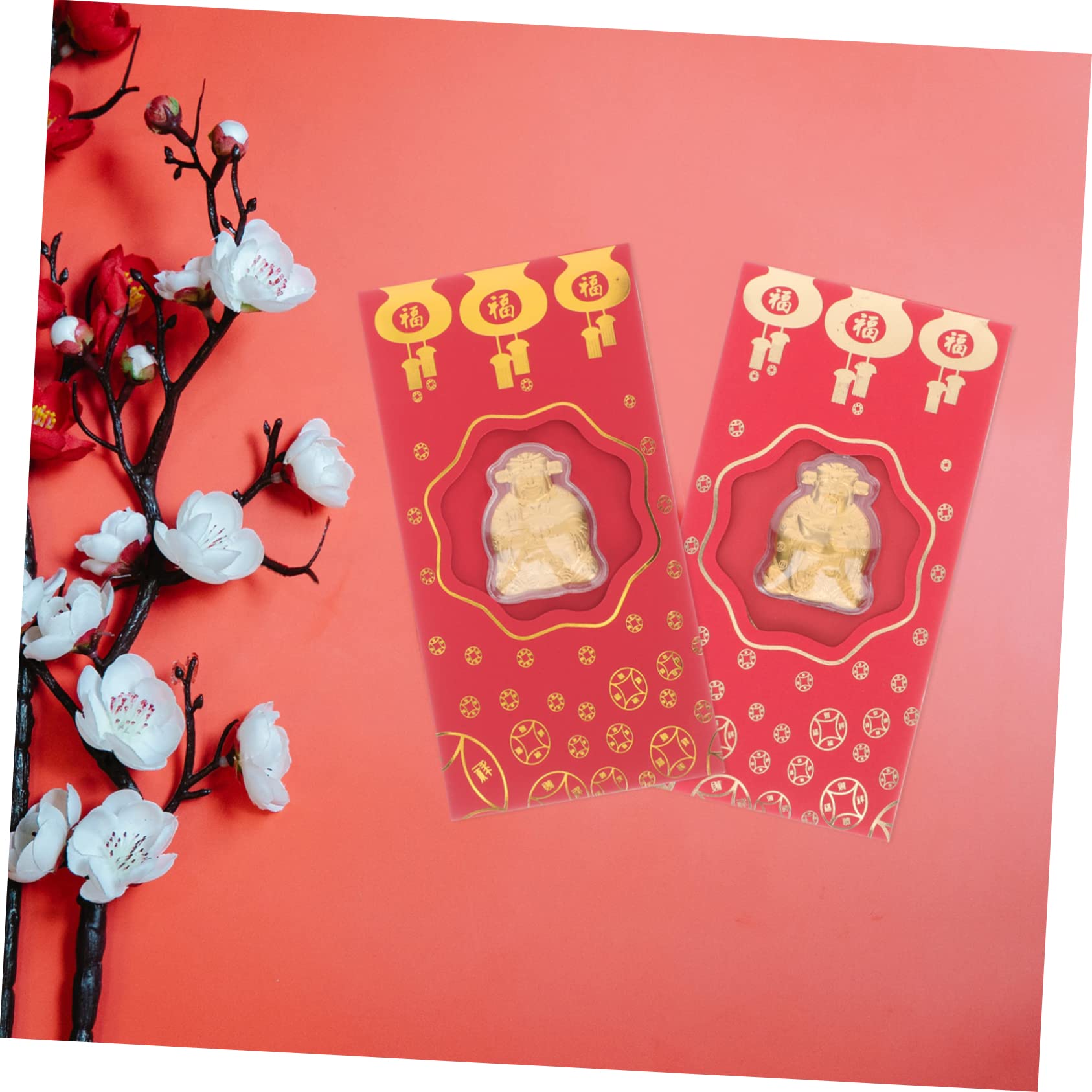 SEWACC 30 Piezas Sobre rojo del de la riqueza paquetes de dinero año nuevo rojo sobres decorativos sobres festivos rojos tradicionales Paquetes rojos del año 2023 hoja de oro
