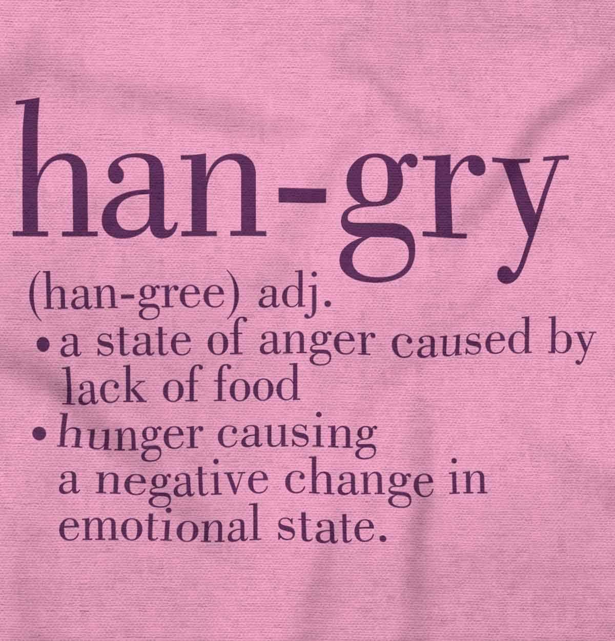Brisco Brands Hangry Definition Angry Foodie Baby Romper Boys or Girls