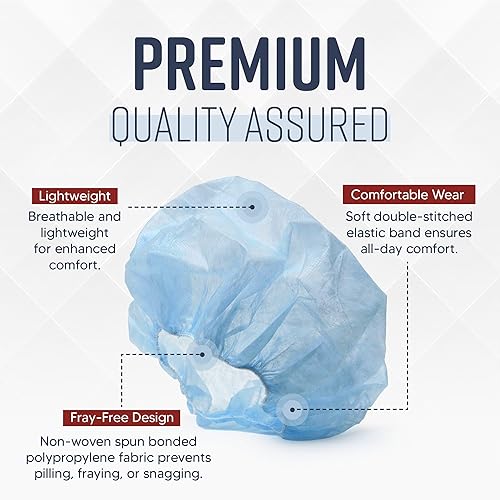 Miniatura 3 de Red para el cabello de 24 pulgadas desechable, caja de 1000, color negro, redecillas para el cabello, no tejida, no plisada, para médico,