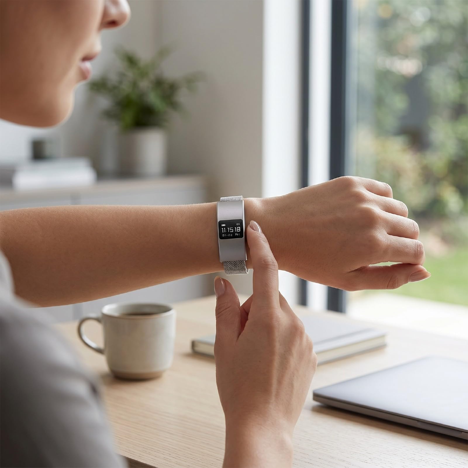 Sxhlseller Bracciale Intelligente per Donna Uomo, Monitoraggio della Salute, Molteplici modalità Sportive